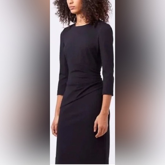 DIANE VON FURSTENBERG GLENNIE DRESS. AUTHENTIC, RUCHED WAIST, KEYHOLE BACK, S.12 - Picture 2 of 7